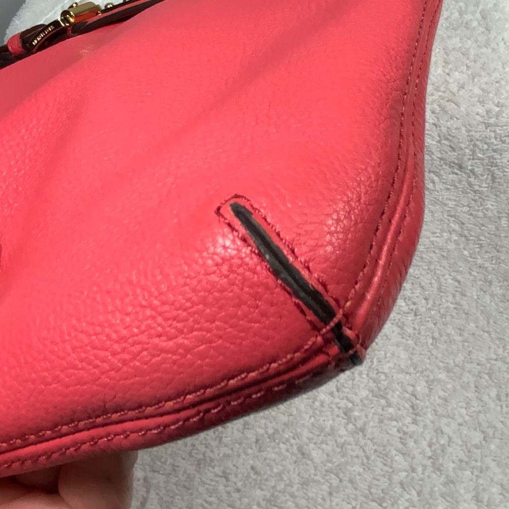 Michael Kors Salmon Pink Leather Crossbody - Picture 15 of 16